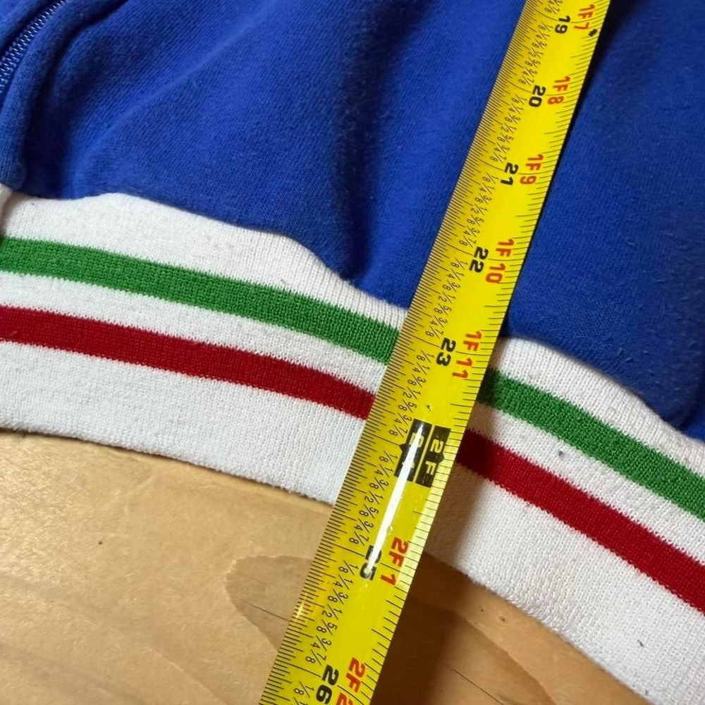 The Mediterranean Soul Italia Track Jacket Mens XXL Blue Full Zip Italy Soccer - Picture 6 of 8